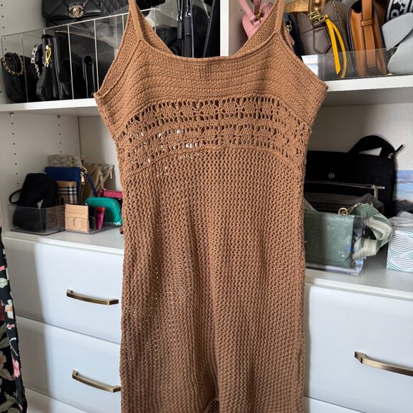 Aerie Crochet Knit Cover-Up Dress - Size XL - Picture 2 of 3